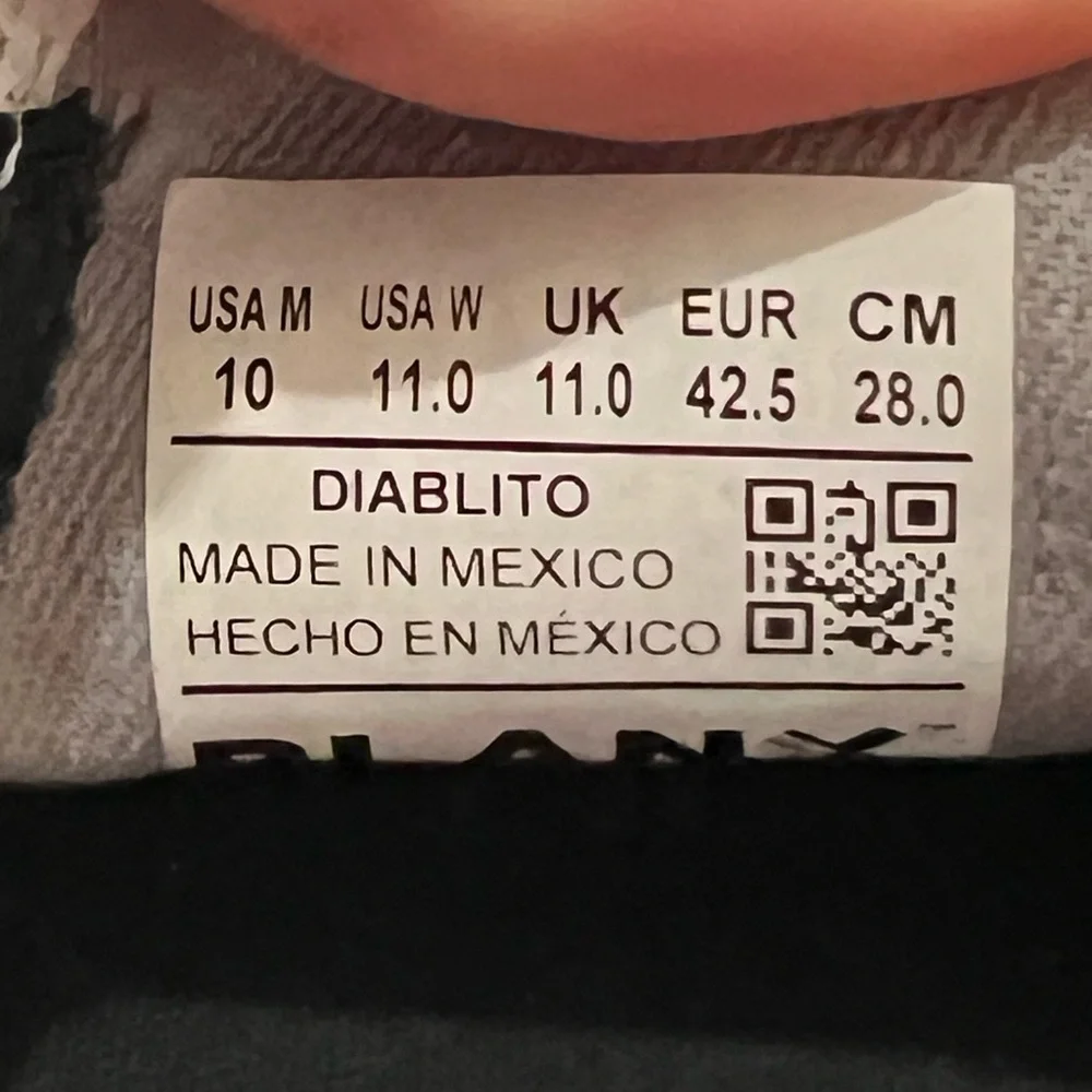BLANX Dr. Alderete Diablito Slip-on‎ | XY unisex mens 10